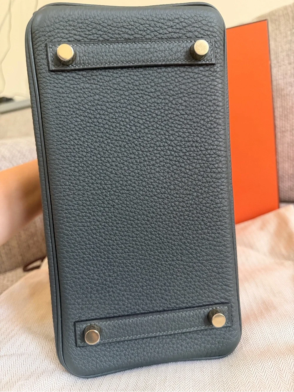 NEW w/ Receipt  HERMÈS Vert Fonce GHW Birkin 25 Togo Retourne , Stamp G-2026